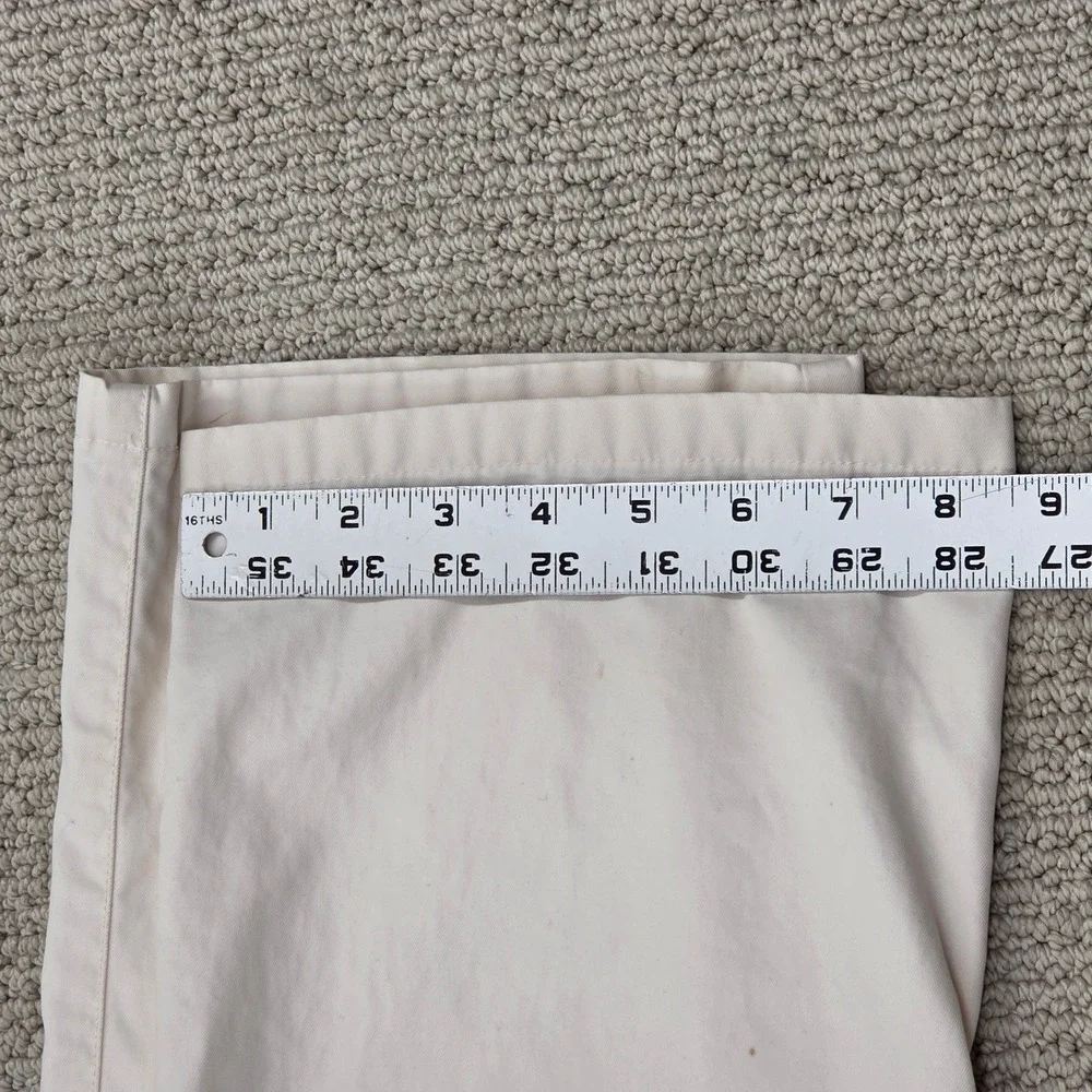 Peter Millar Lightweight Twill Trouser Chino Pants Off White Mens 38x32 *READ